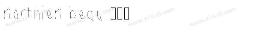 northien beau字体转换